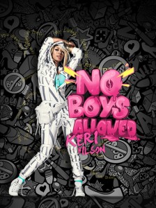"No Boys Allowed" vector illustration