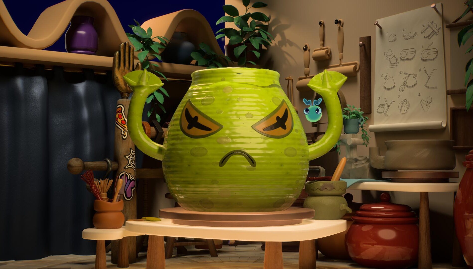 Double Fine’s Kiln looks like a charming as hell goofy pottery brawling game