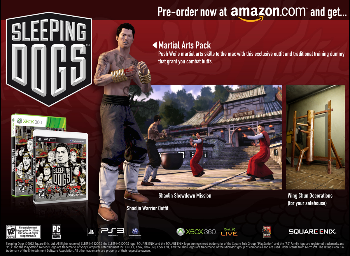 Sleeping Dogs Amazon Pre-order Exclusive