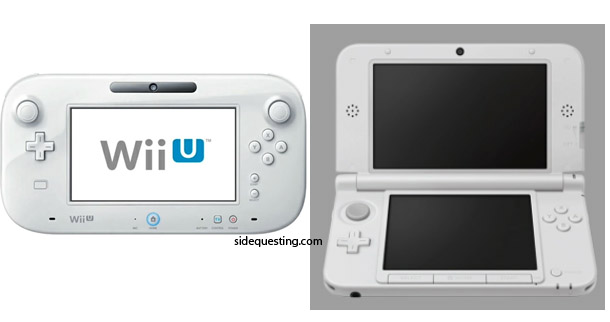 The 3DS XL and Wii U Gamepad share design similarities
