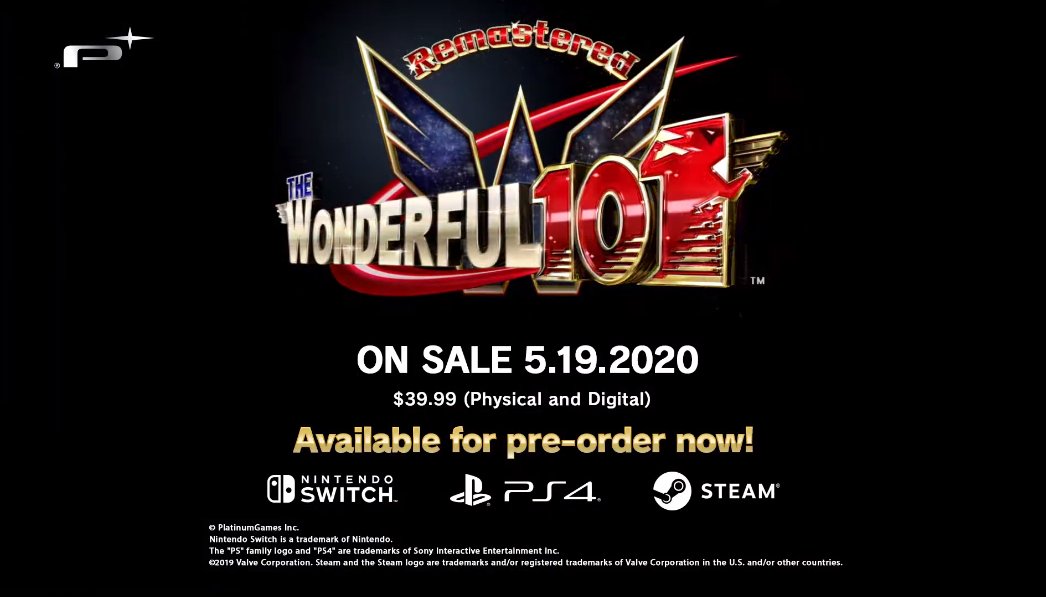 Wonderful 101: Remastered coming May 19