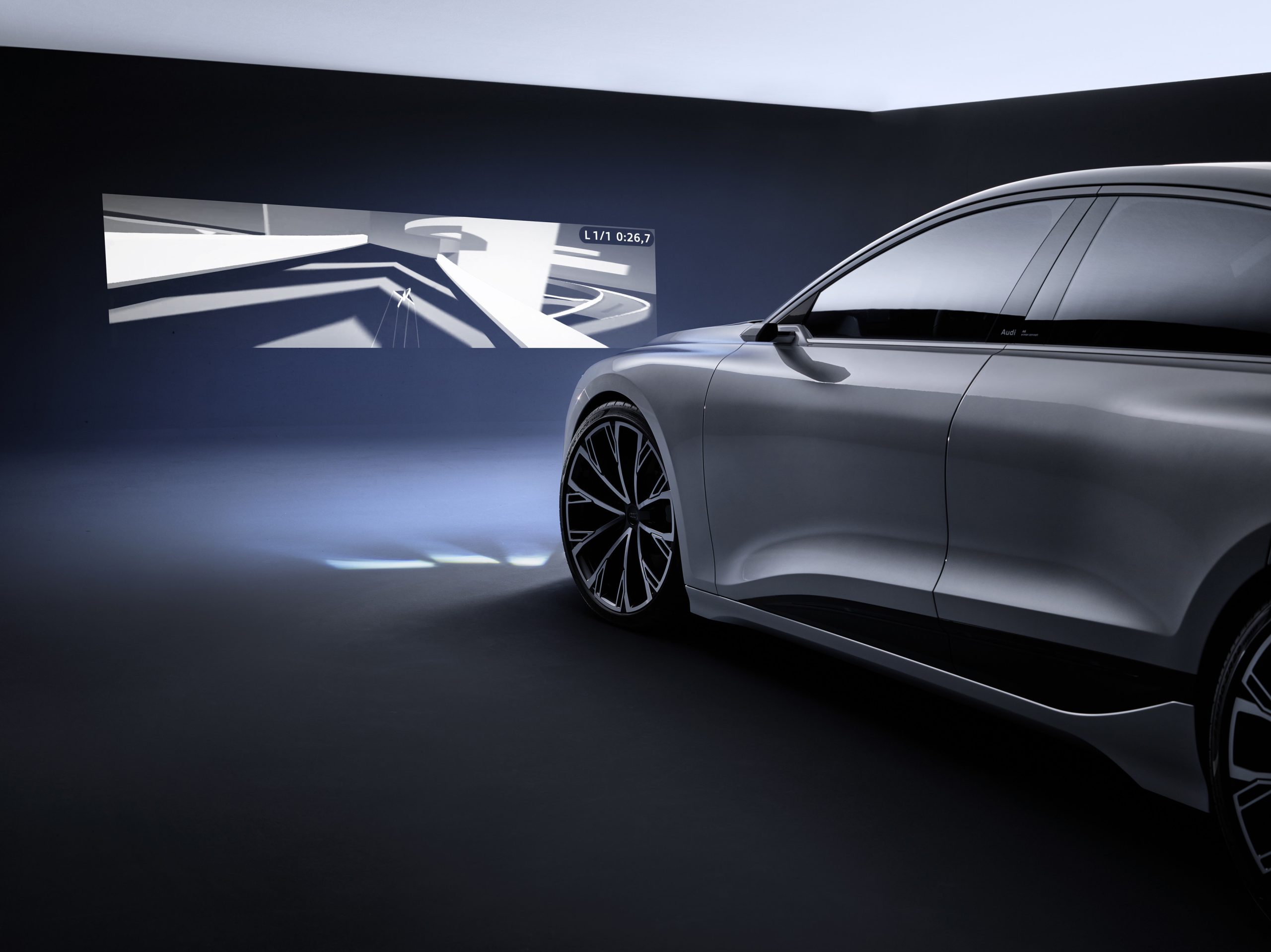 Audi’s A6 e-tron concept lets you play a racing game while your car charges