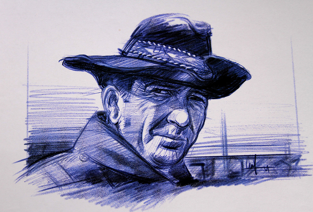 Carroll Shelby Sketch