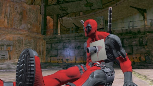 Deadpool-Game-Screenshot-Stabbed