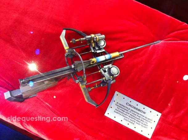 A crossbow prop from Dishonored