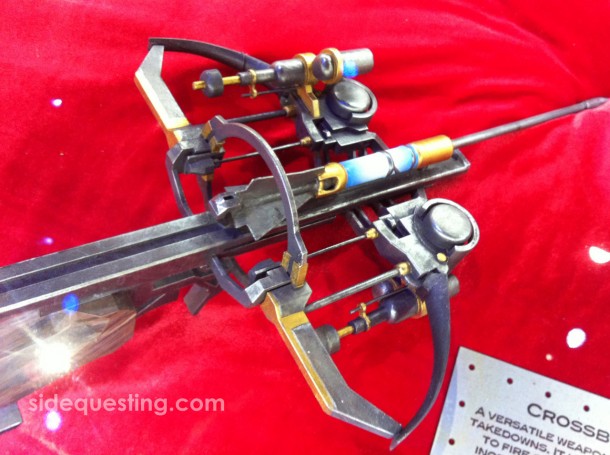 A crossbow prop from Dishonored