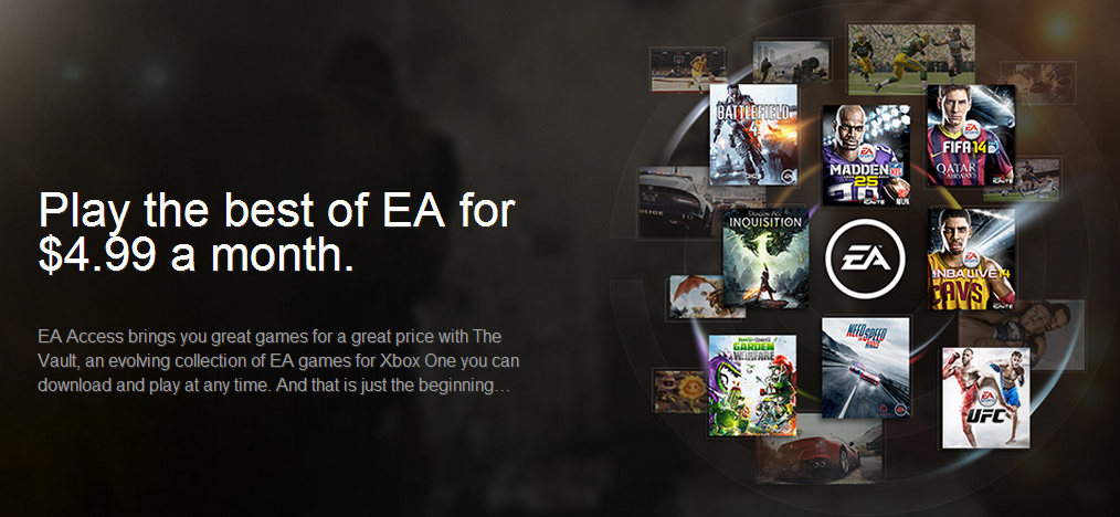 EA Announces EA Access, Xbox One Game Subscription Program