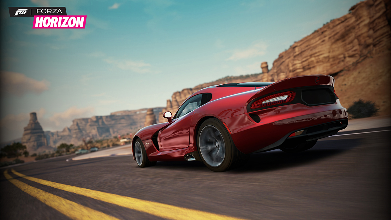 Drive the new SRT Viper in Forza Horizon, and view its sexy box art