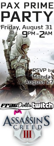 FragDolls Assassin's Creed 3 PAX Party