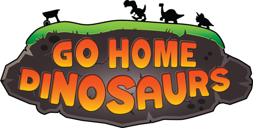 Fire Hose Games Go Home Dinosaurs logo