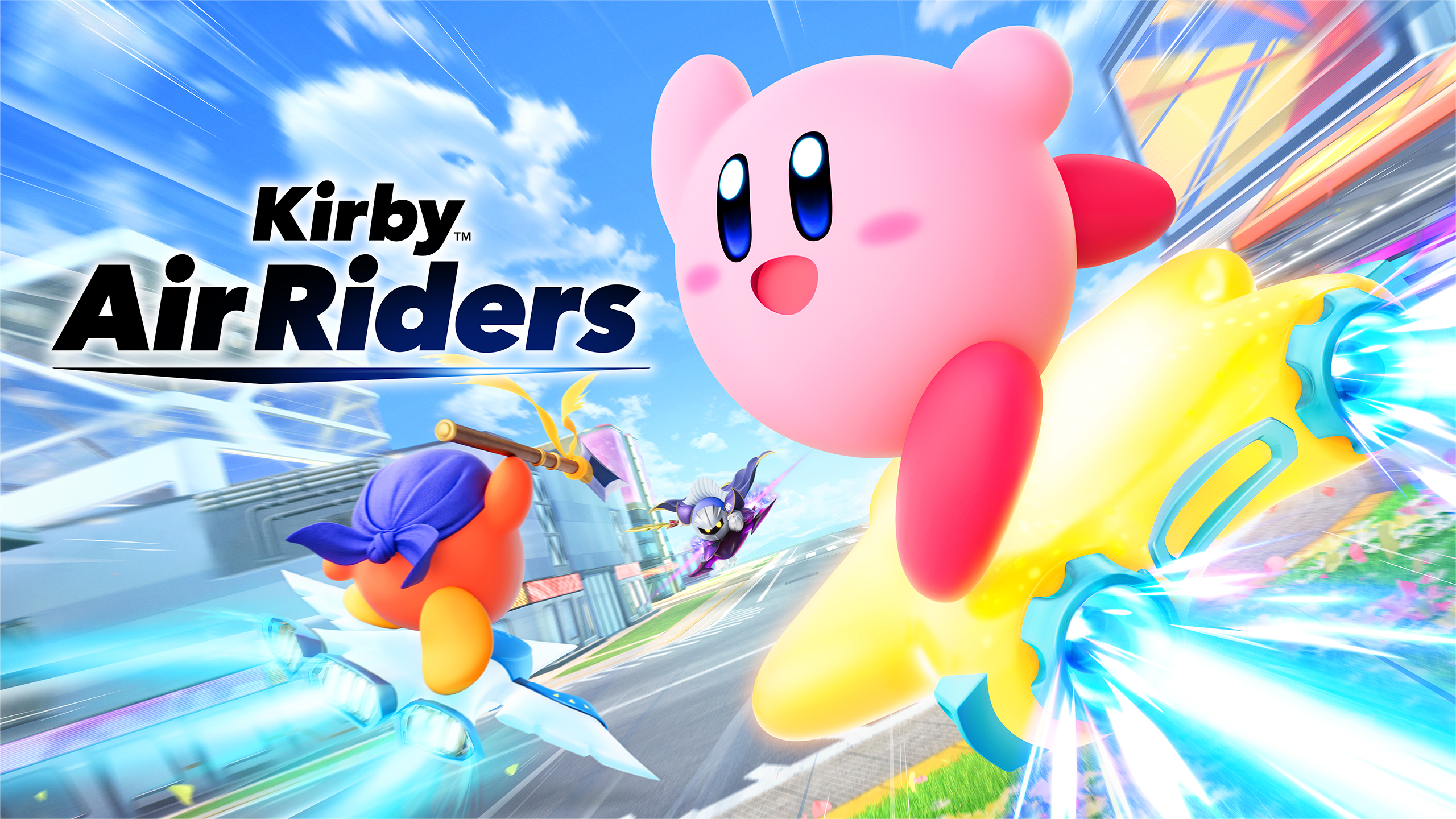 Kirby Air Riders launches in November and it looks REALLY AWESOME