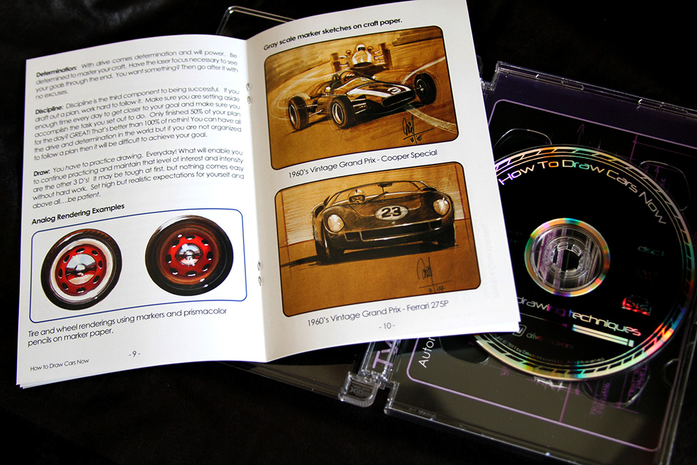 How To Draw Cars Now insert booklet