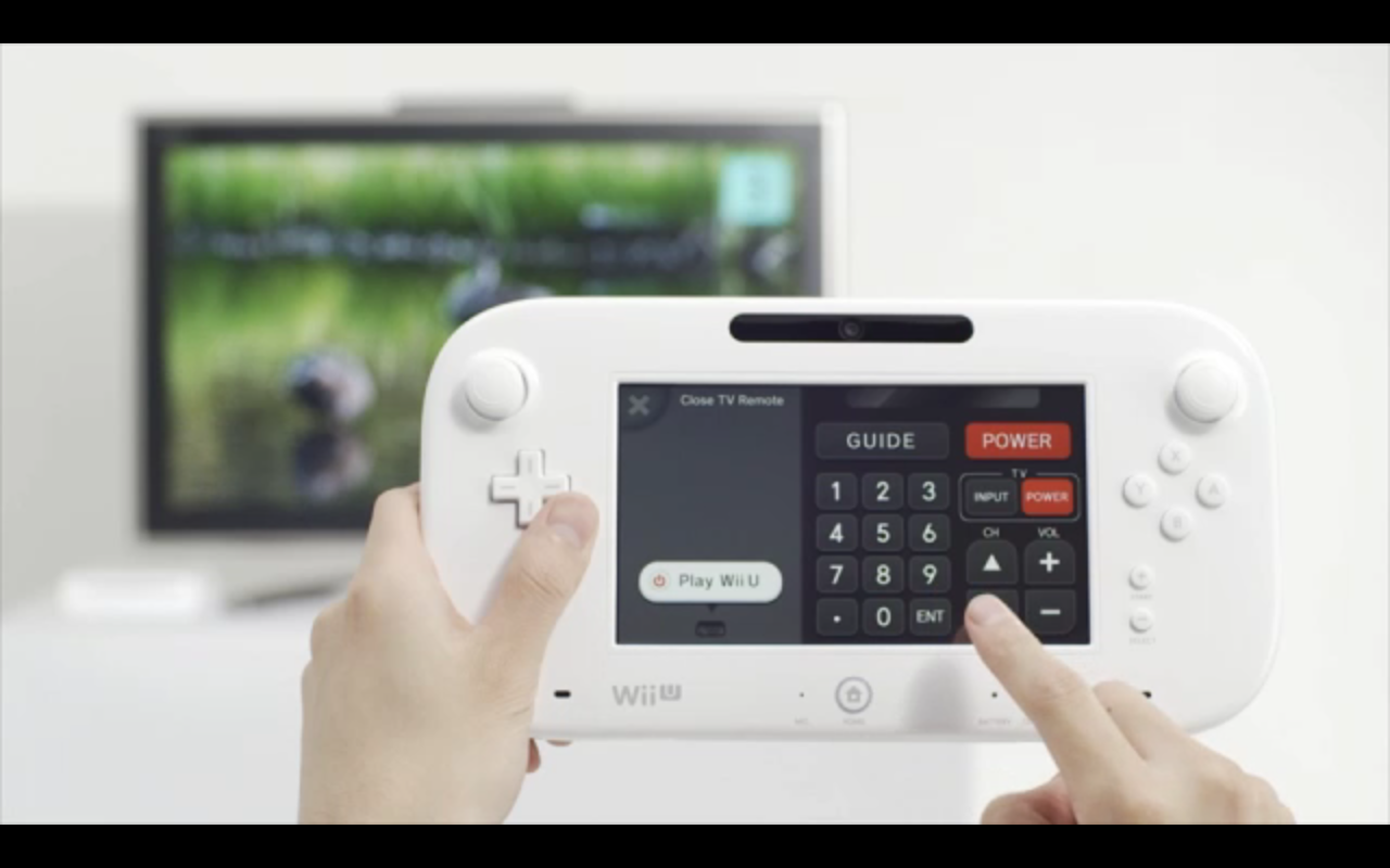 Wii U Gamepad TV Remote