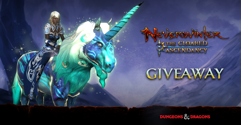 Giveaway: Neverwinter: The Cloaked Ascendancy mounts (PS4 & Xbox One)