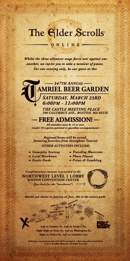 Elder Scrolls Online PAX East Party