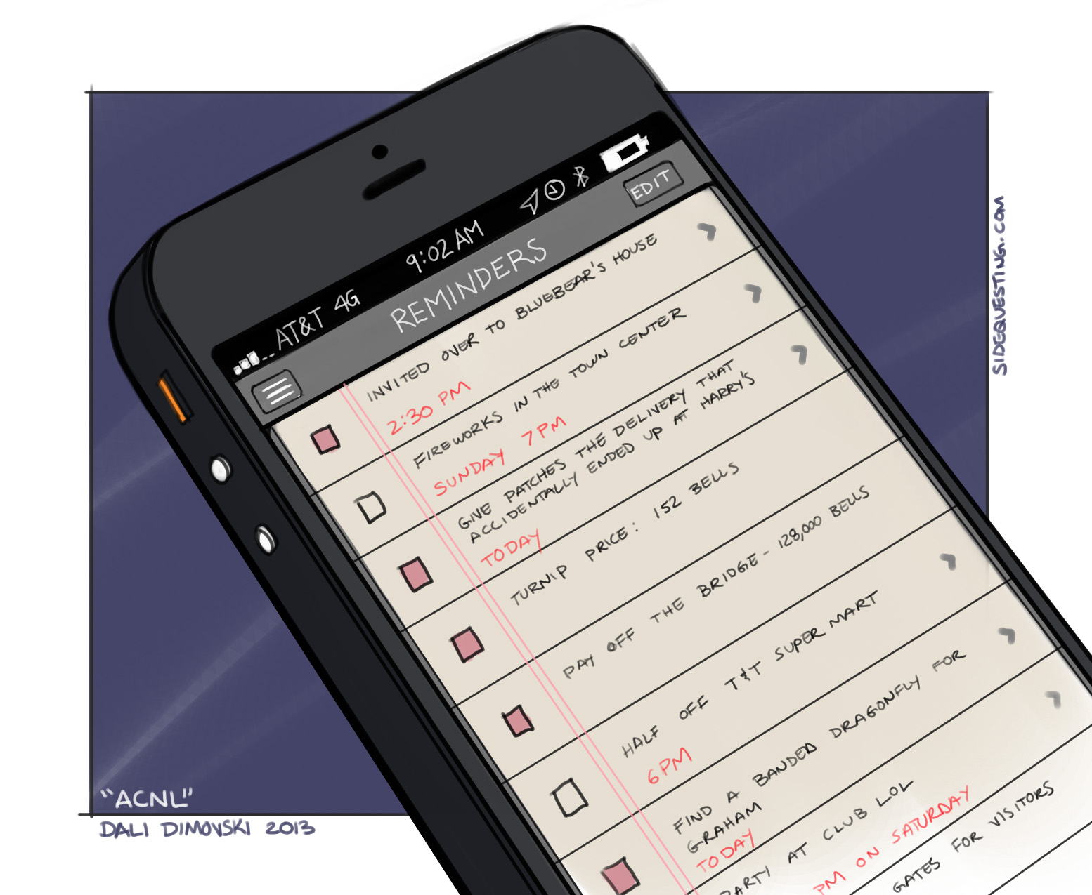 Lunch Sketch: Animal Crossing has taken over my life