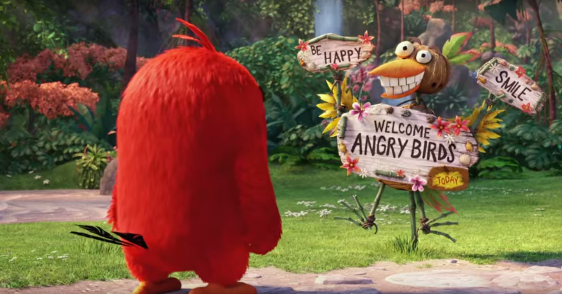 The feathers fly in the first Angry Birds movie trailer