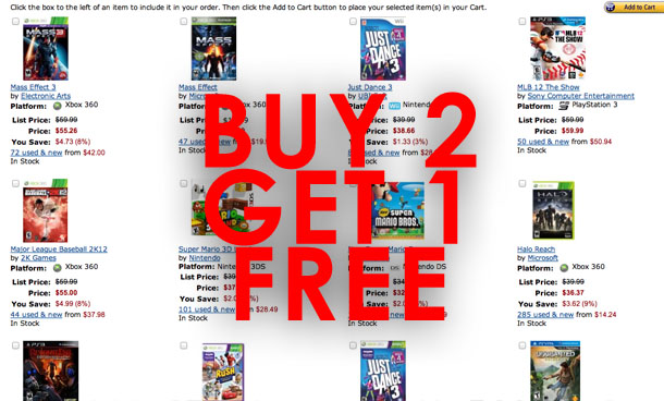 Amazon: Buy 2 Get 1 Free new releases, classic fun