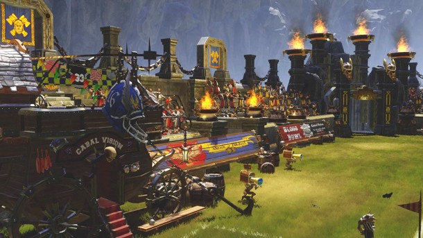 Great visual design emphasizes a brutal medieval atmosphere