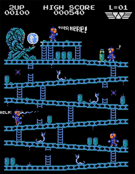 classic sci fi donkey kong mashups