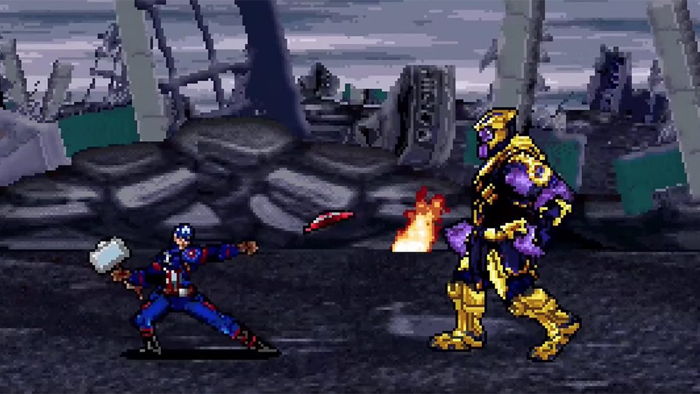 Rewatch Avengers: Endgame in 16bit glory