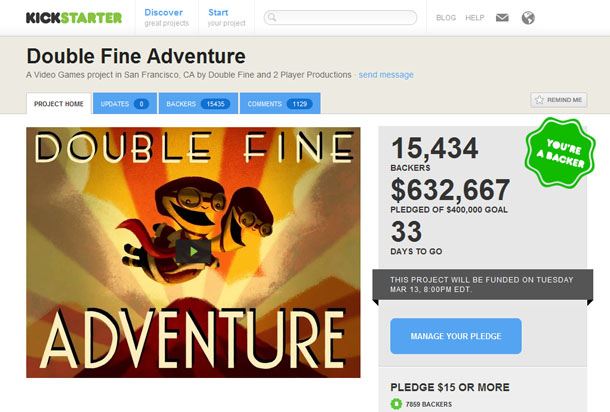 Double Fine Kickstarter Double Fine Kickstarter