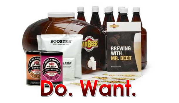 Do. Want. Mr. Beer Premium Gold Edition Home Brew Kit