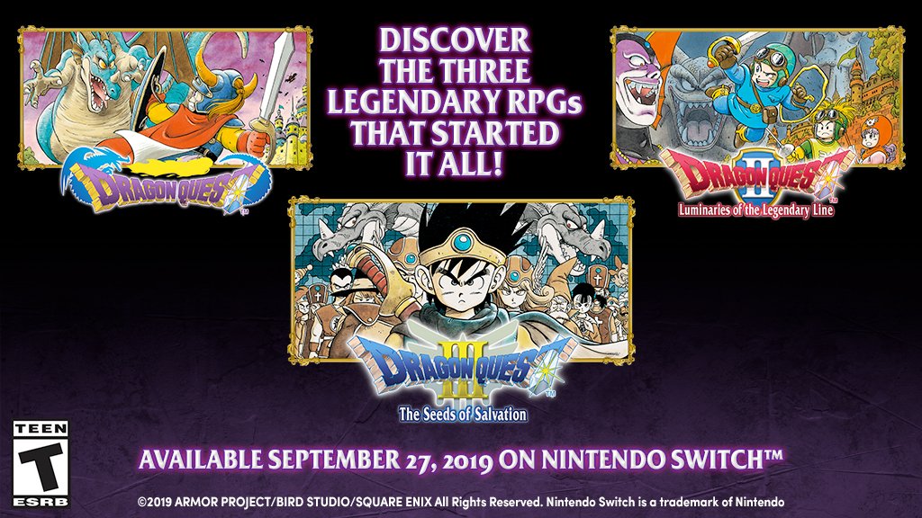 The original Dragon Quest trilogy comes West for Switch