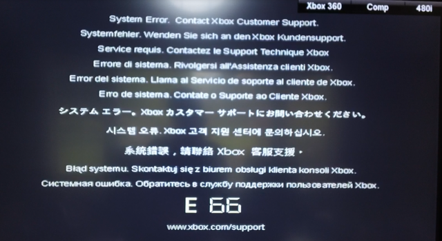 xbox rrod error codes