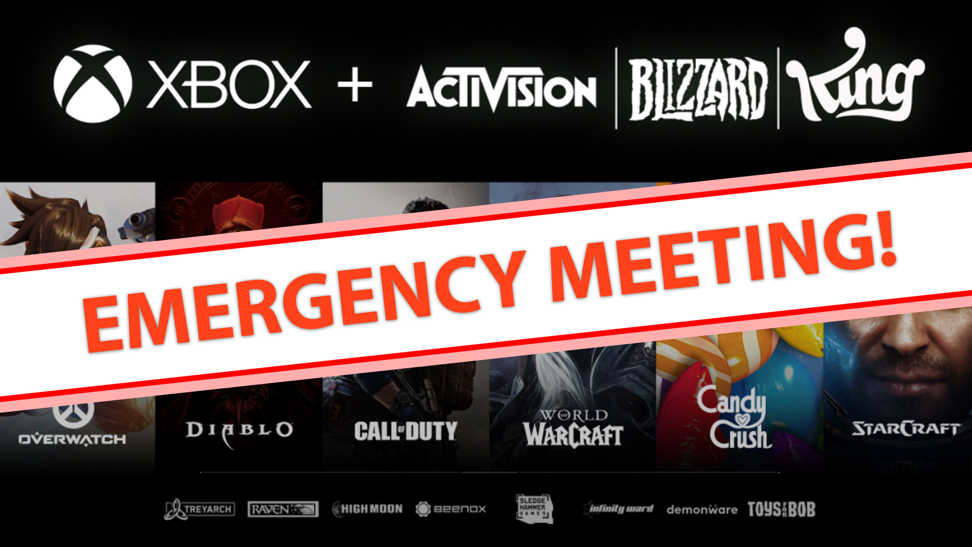 EMERGENCY MEETING: Microsoft to buy Activision Blizzard