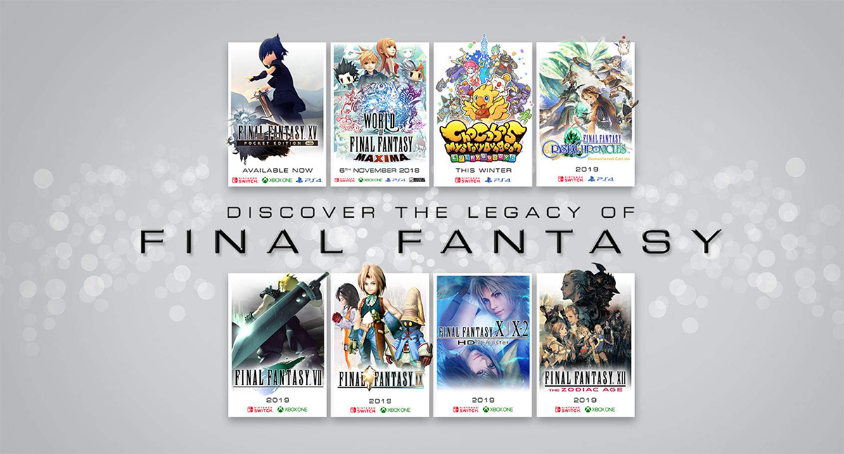 The neverending Final Fantasy series comes to Switch, PS4 and Xbox One in 2018 & 2019