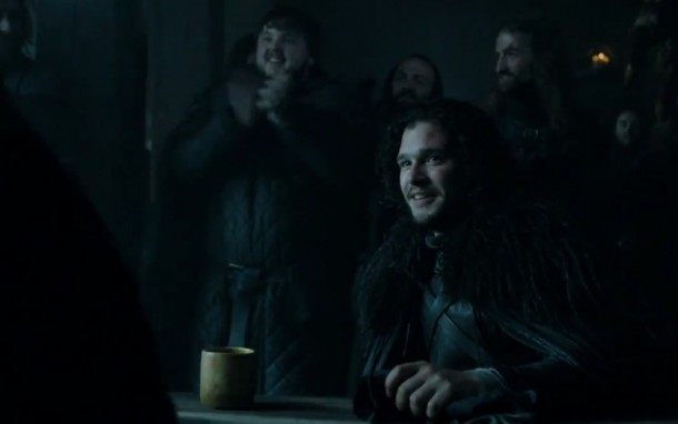 The only time we'll ever see Jon Snow smile.