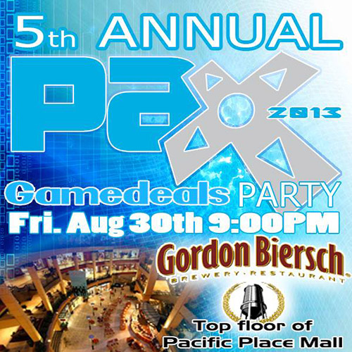 5th Annual GAMEDEALS Party at PAX