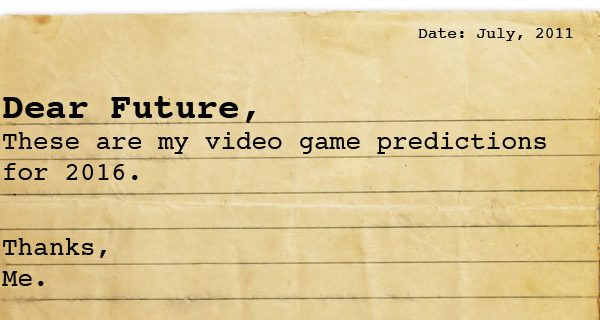 2016 prediction letter