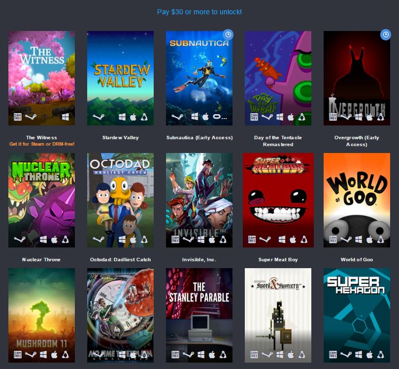 Humble Freedom Bundle packs $600 worth of items, with all proceeds to ACLU, DWB, and IRC