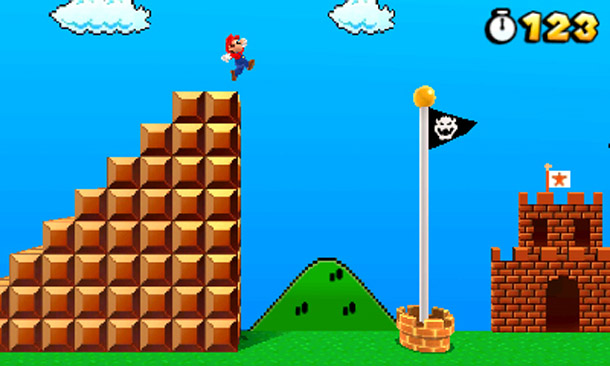 Super Mario 3D Land flagpole