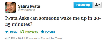 Iwata Asks Twitter Parody