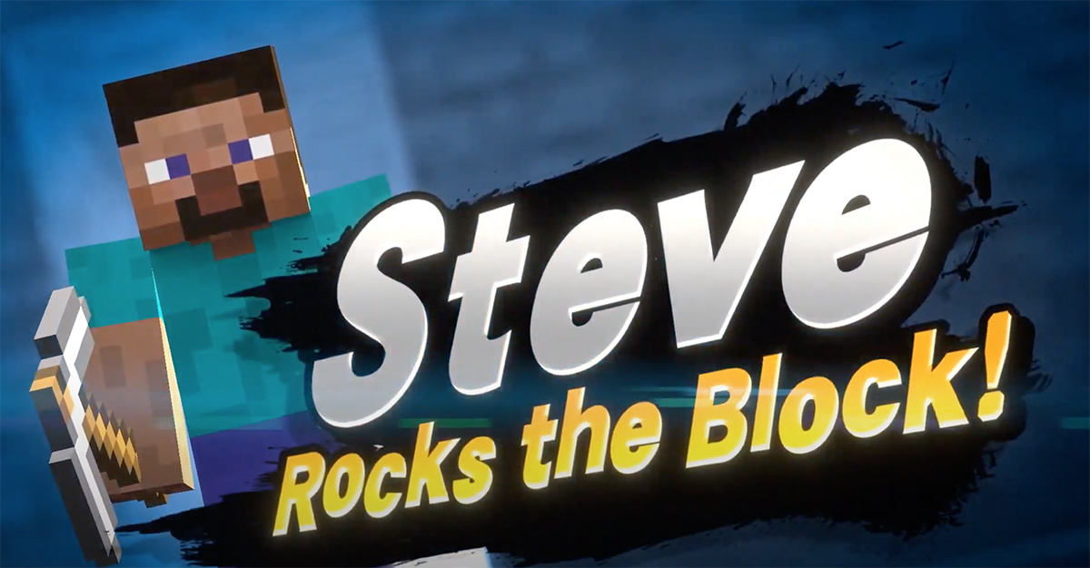 The next Super Smash Bros fighter is Minecraft’s Steve