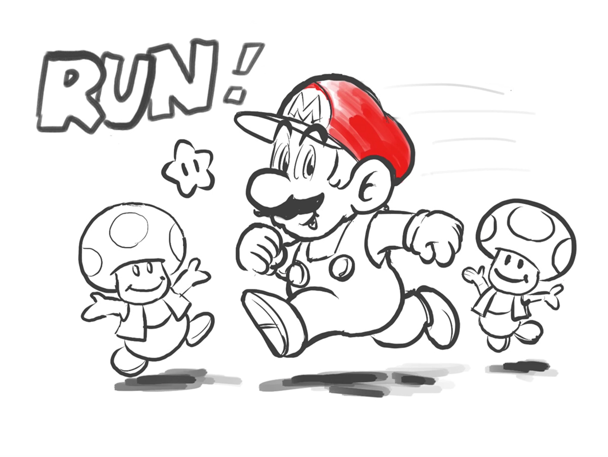 Watch Nintendo’s Shigeru Miyamoto draw Super Mario Run concept art on an iPad