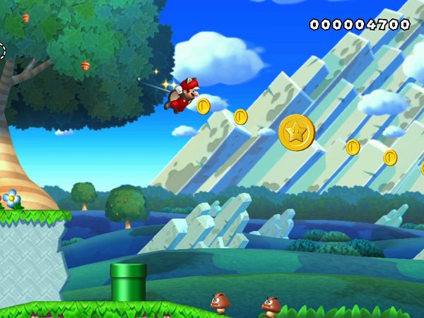 New Super Mario Bros U screen