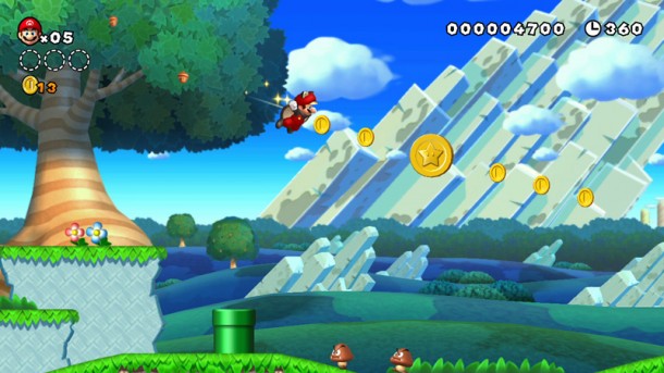 New Super Mario Bros U screen