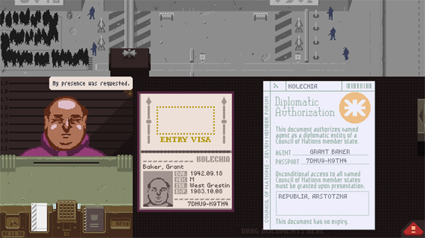 Papers, Please screen shot