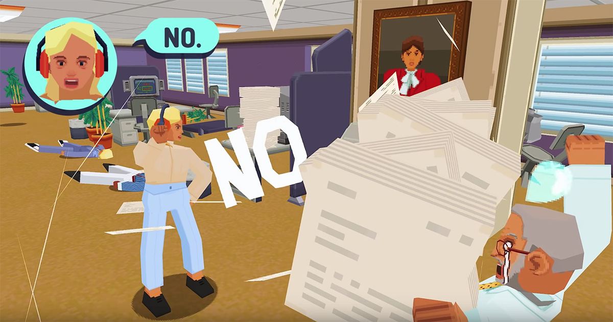 Say No! More looks like the silliest office game that I now absolutely want to play