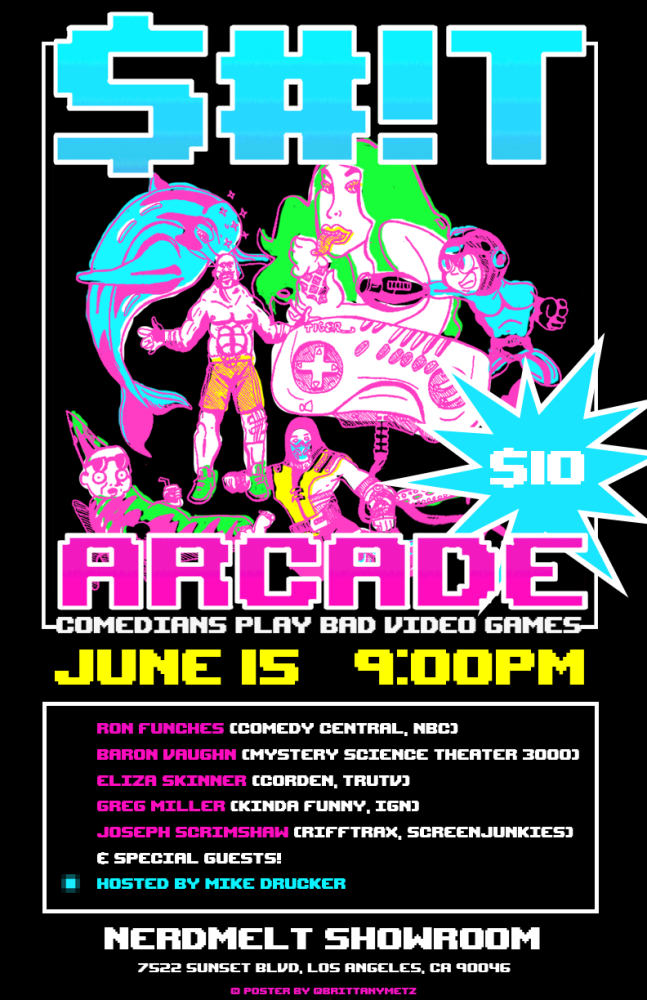 Sh*t Arcade: Comedians Play Bad Games event announced at E3