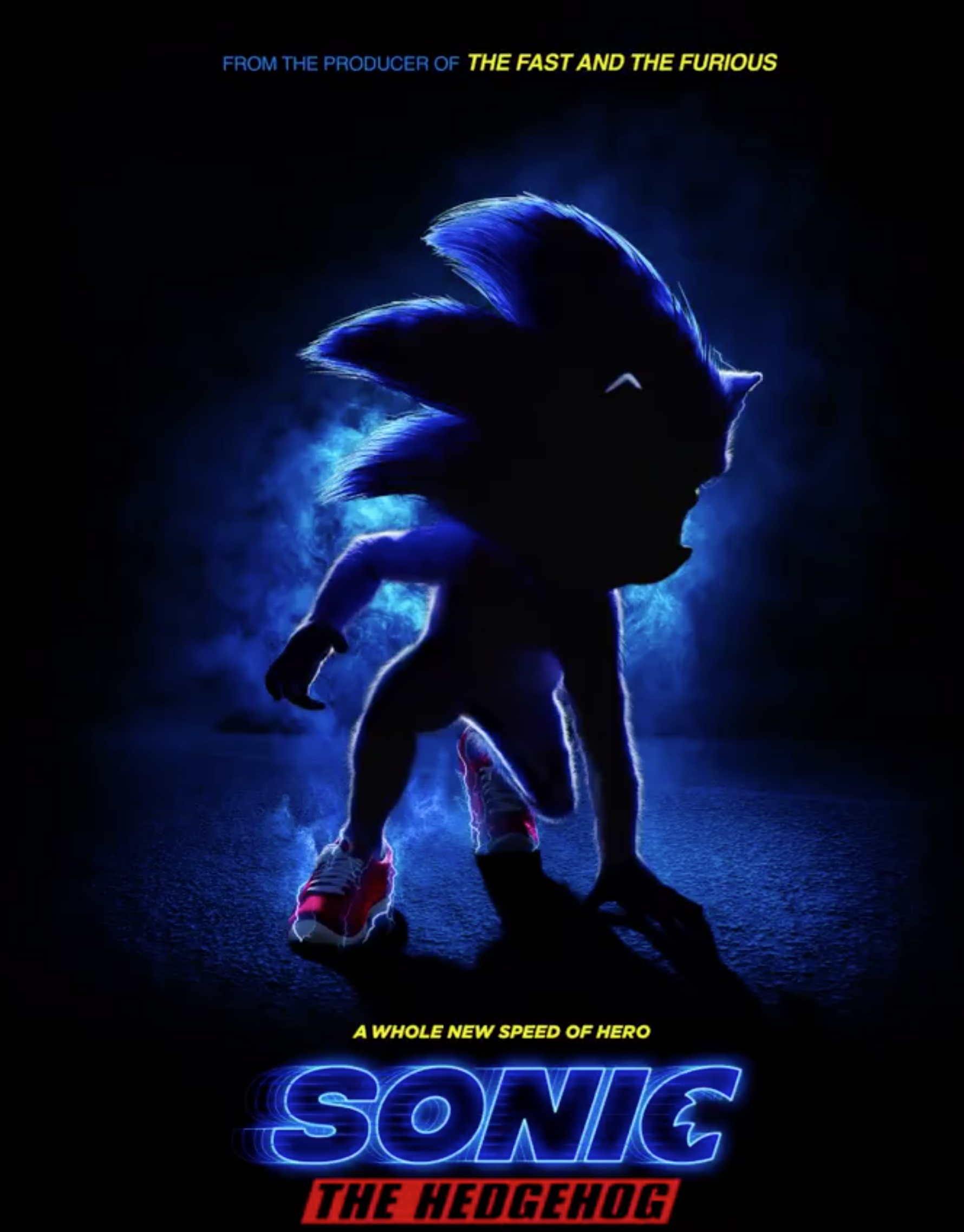 Sonic The Hedgehog looks strange in first movie poster