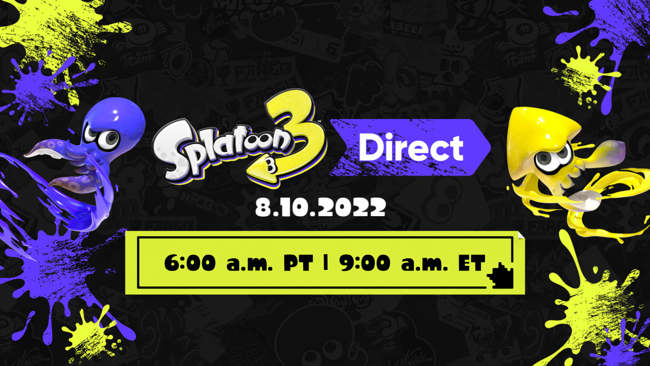 Good news: Splatoon 3 Direct coming Wednesday