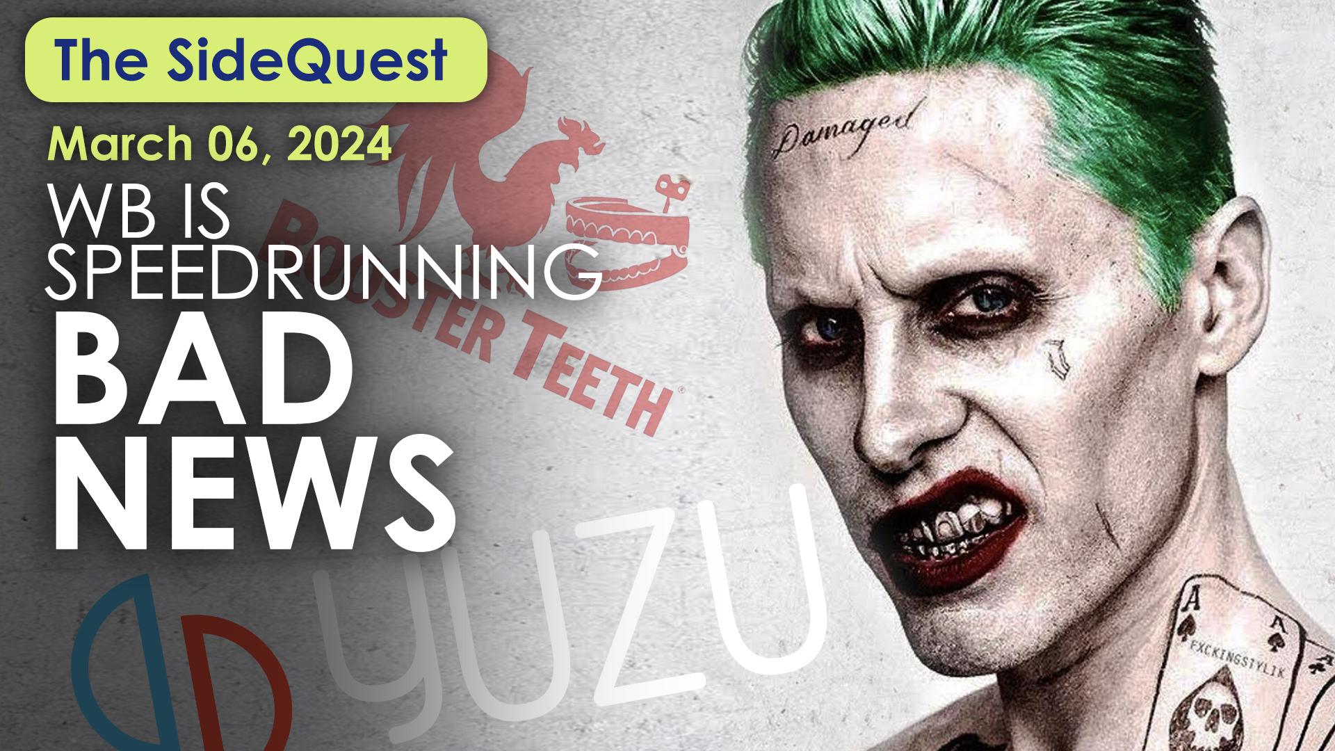 The SideQuest LIVE! March 6, 2024: WB is Speedrunning BAD NEWS