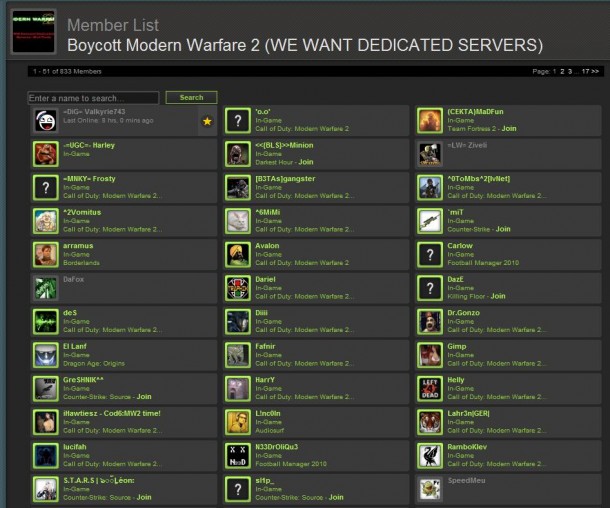 steam modern warfare 2 boycott