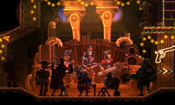 Steam Powered Giraffe provides the game's soundtrack, and appears in the bars!