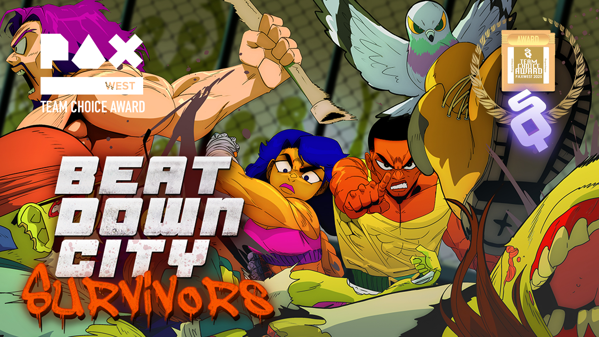 SideQuesting PAX West 2025 Team Choice Awards: Beatdown City Survivors